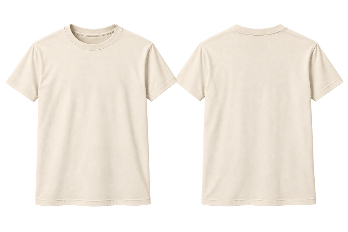 CAMISETA BÁSICA SIN ESTAMPAR PARA CUSTOMIZAR