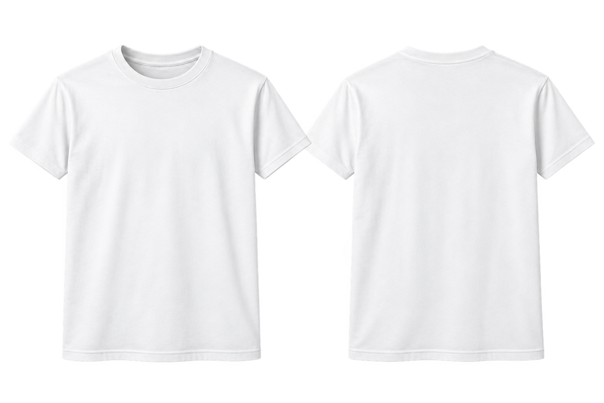 CAMISETA BÁSICA SIN ESTAMPAR PARA CUSTOMIZAR